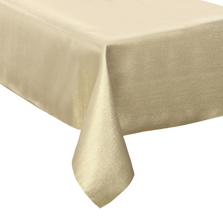 Tablecloth gold sparkle effect of polyester 140 x 240 cm
