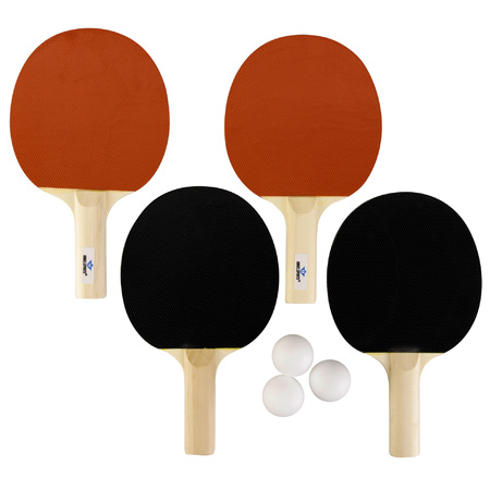 Table tennis set of 4x bats and a net 180 cm