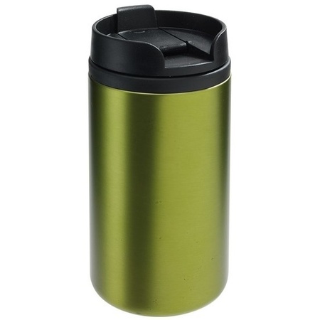 Thermos cup/keep warm cup metallic green 290 ml
