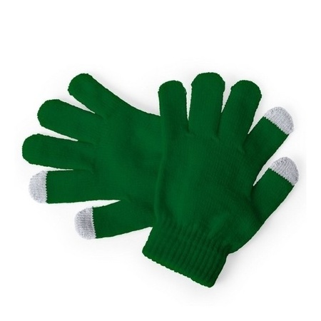 Touchscreen gloves for children green
