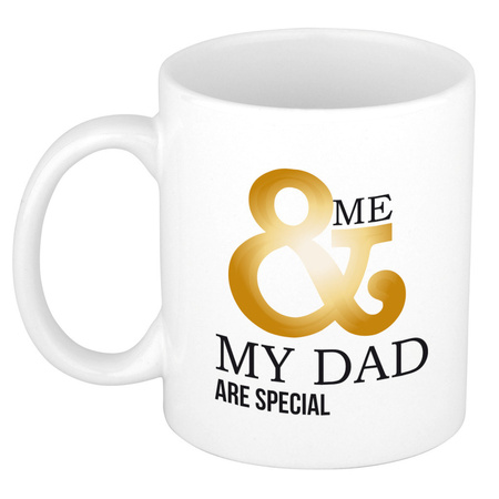 Fathersday mug - me & my dad are special - white - 300 ml - ceramics