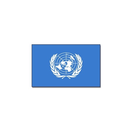 Verenigde Naties vlag 90 x 150 cm feestartikelen