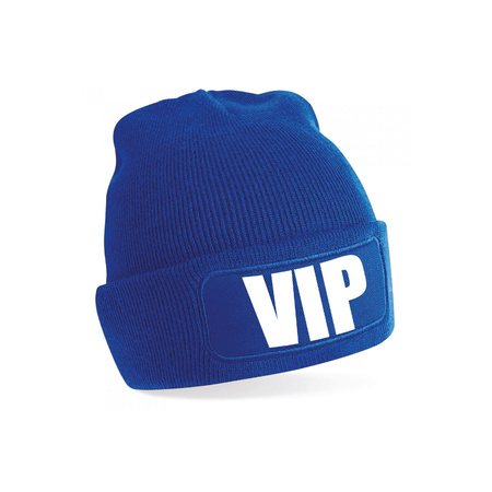 VIP muts/beanie onesize  unisex - blauw