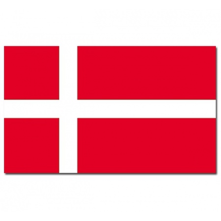 Bellatio Decorations - Flags deco set - Denmark - Flag 90 x 150 cm and guirlande 4 meters