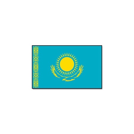 Vlag Kazachstan 90 x 150 cm feestartikelen