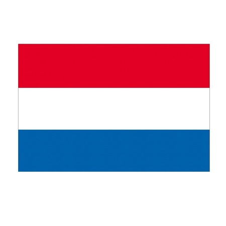 Landen vlag Nederland - 90 x 150 cm - met compacte draagbare telescoop vlaggenstok - supporters