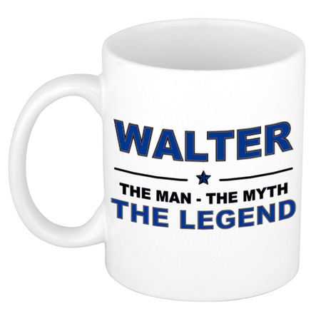 Walter The man, The myth the legend cadeau koffie mok / thee beker 300 ml