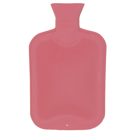 Hot water bottle 2 liters rubber pink