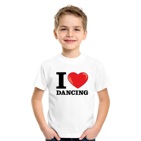 I love dancing t-shirt white children