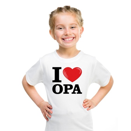 I love Opa t-shirt white children