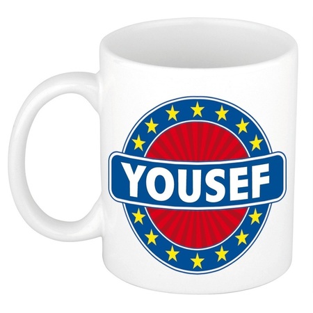 Yousef naam koffie mok / beker 300 ml