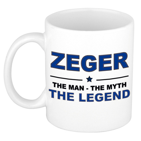 Zeger The man, The myth the legend cadeau koffie mok / thee beker 300 ml